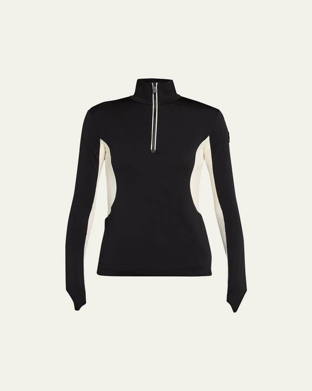 Colorblock Quarter-Zip Sweatshirt