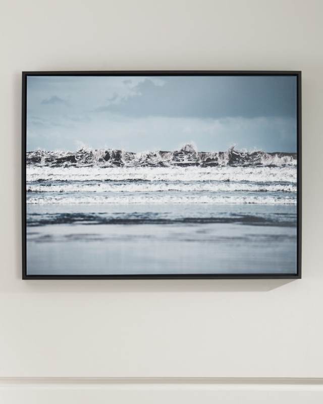 "Crashing" Framed Photography Art Print on Canvas