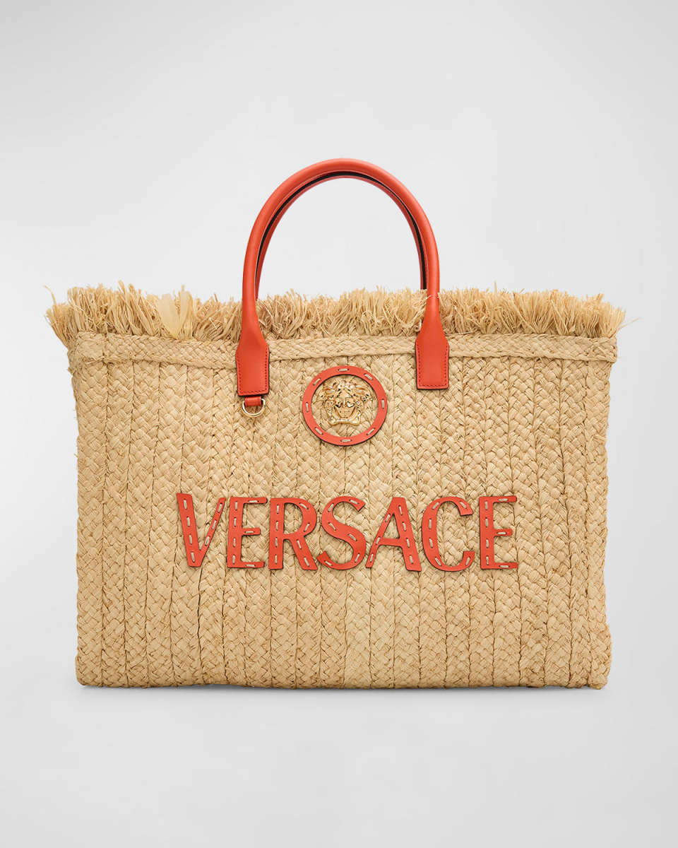 La Medusa Straw Tote Bag