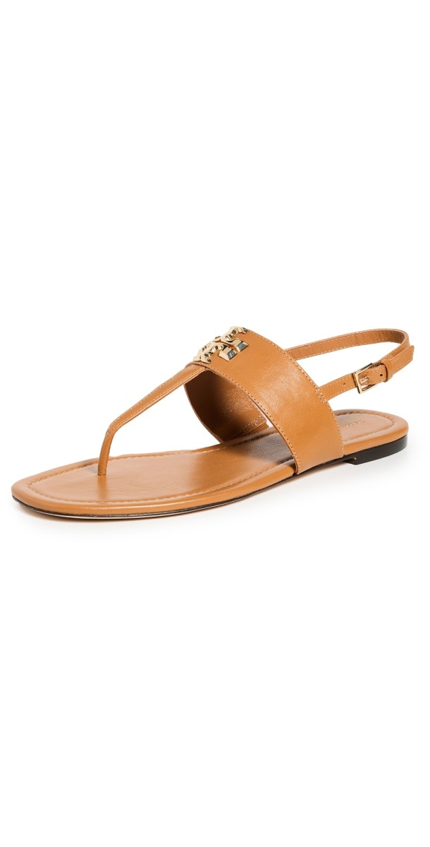 Tory Burch Eleanor Thong Sandals Caramel Corn