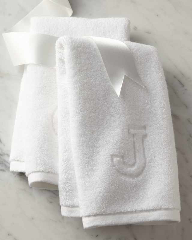 Auberge Monogrammed Face Cloth