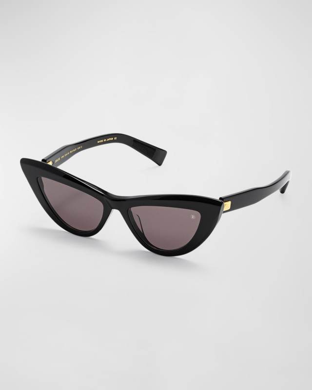Monogram Acetate & Titanium Cat-Eye Sunglasses