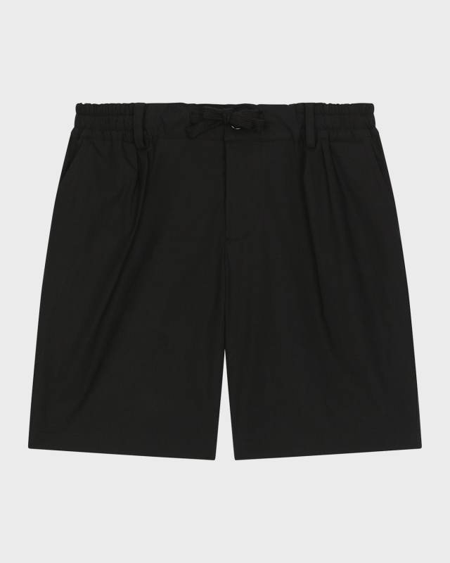 Boy's Logo Plaque Shorts, Size 8-14