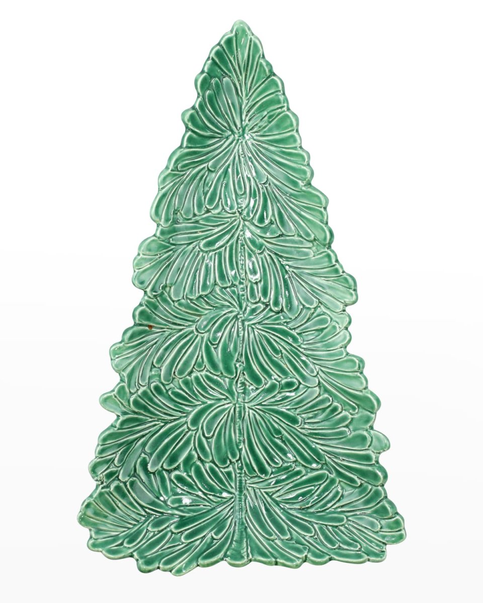 Lastra Holiday Figural Tree Small Platter