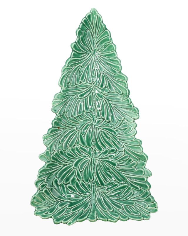 Lastra Holiday Figural Tree Small Platter