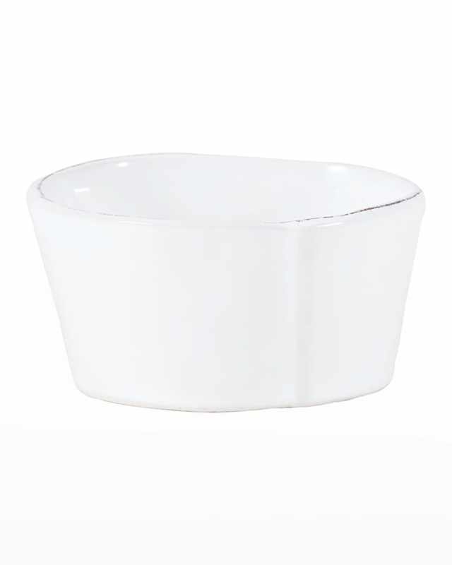 Lastra White Condiment Bowl