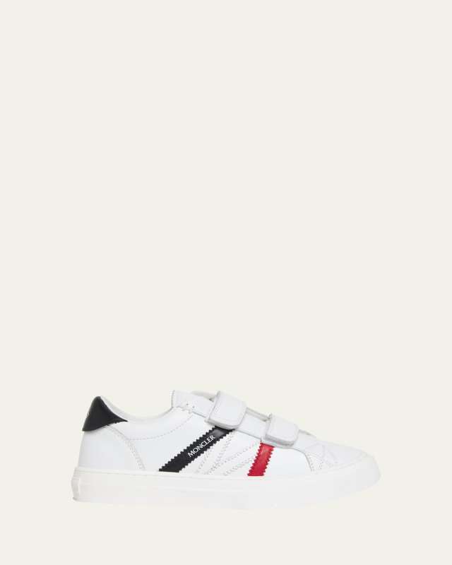 Kid's Monaco Low Top Leather Sneakers, Size Toddlers/Kids