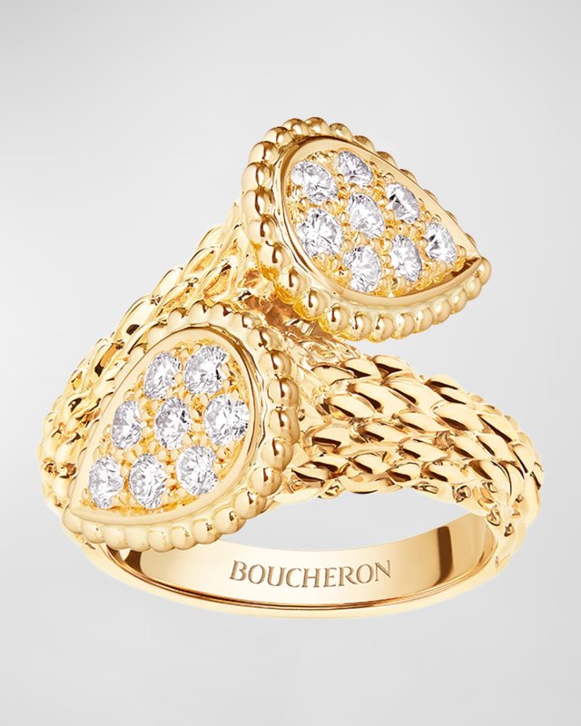 Serpent Bohème 18K Yellow Gold Diamond Ring