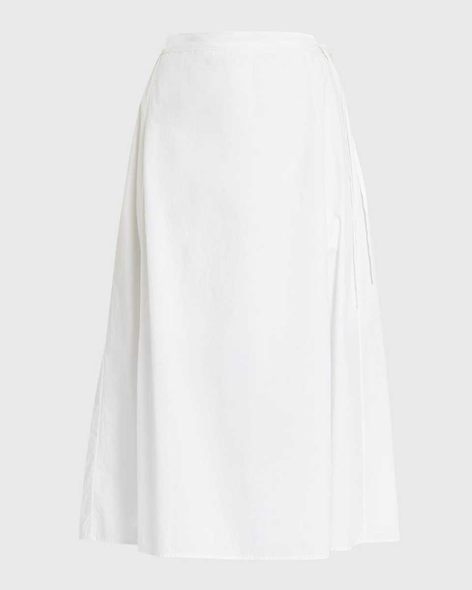 Fleur Gathered A-Line Midi Skirt