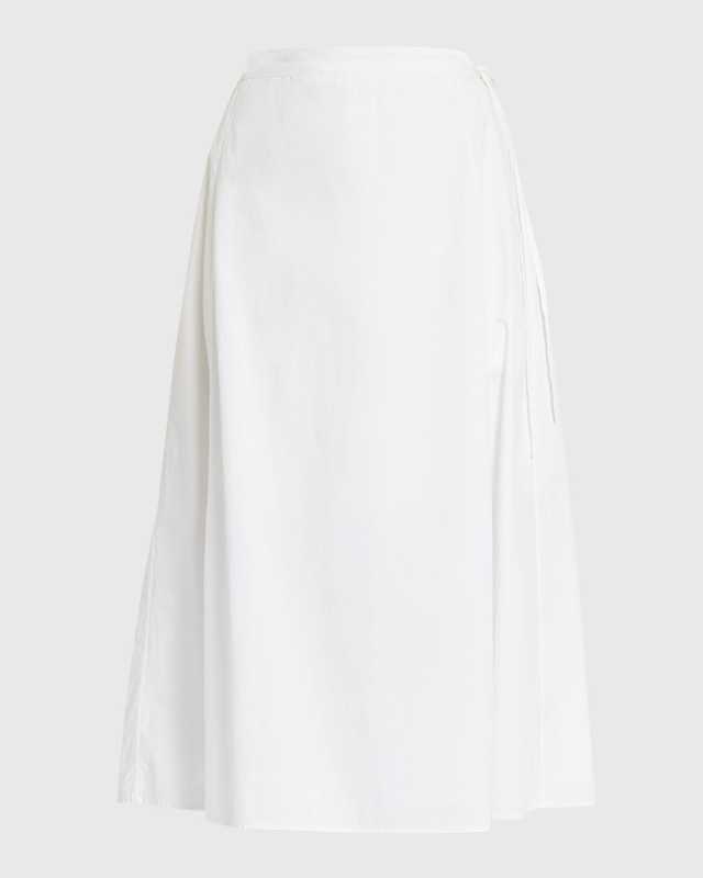 Fleur Gathered A-Line Midi Skirt