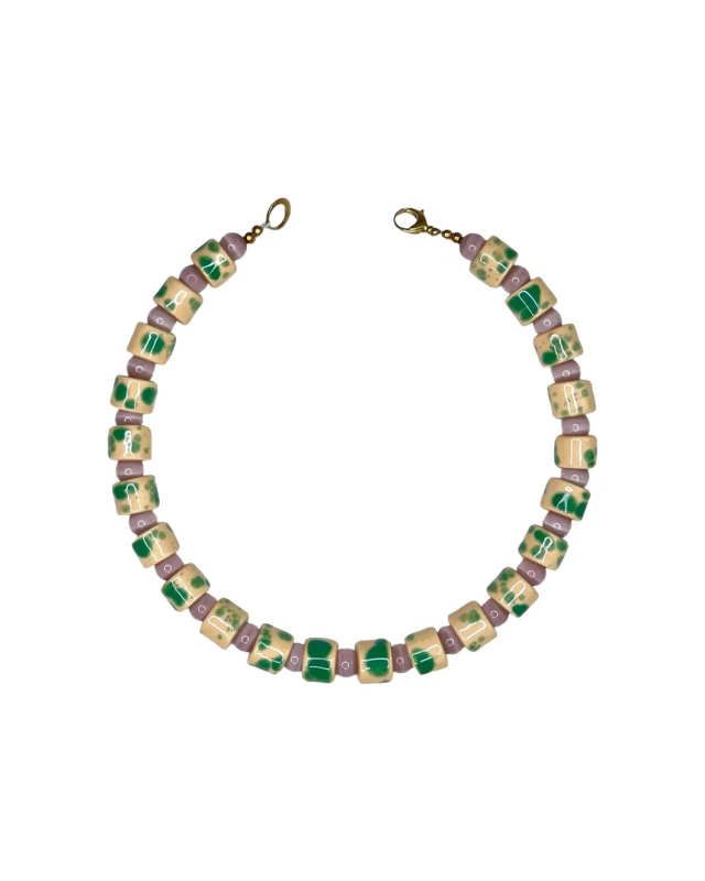 Moss and Tigers Eye Sundry Necklac