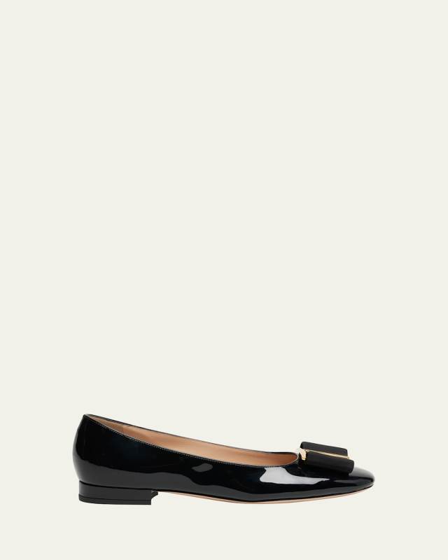 Patent Bow Ballerina Flats