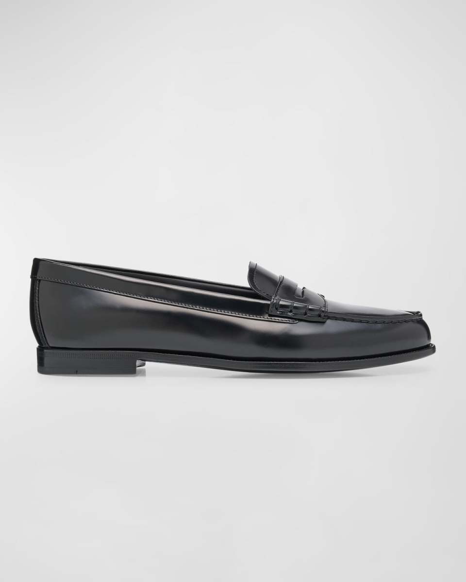 Kara Leather Penny Loafers