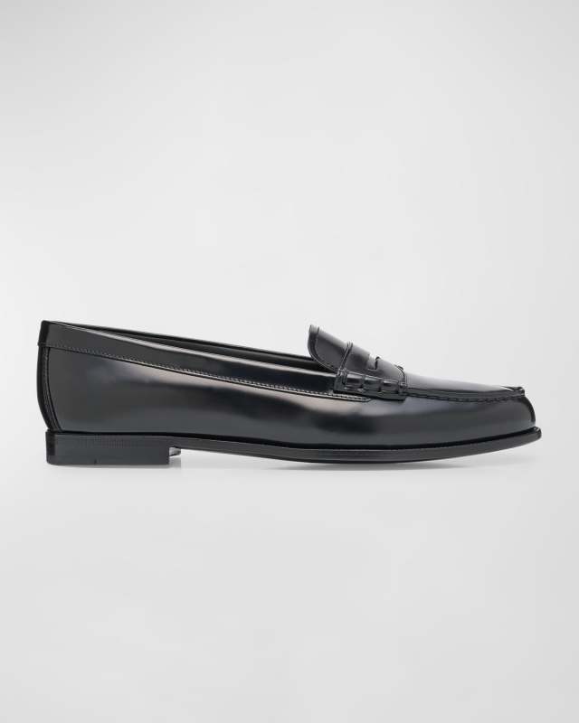 Kara Leather Penny Loafers