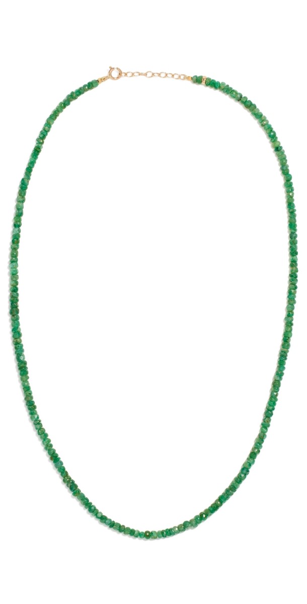 JIA JIA May Emerald Beaded Necklace Emerald