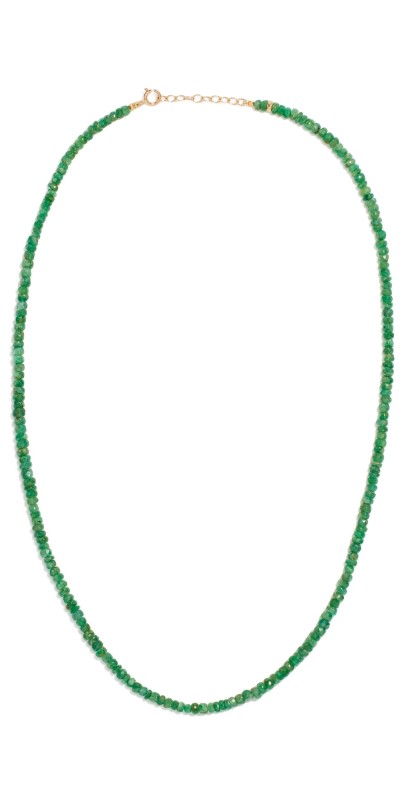 JIA JIA May Emerald Beaded Necklace Emerald