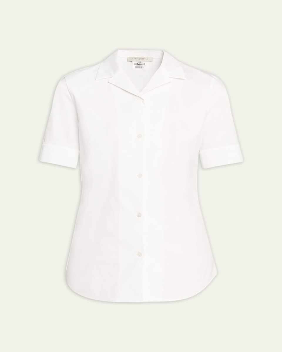 Button-Down Stretch Cotton Shirt
