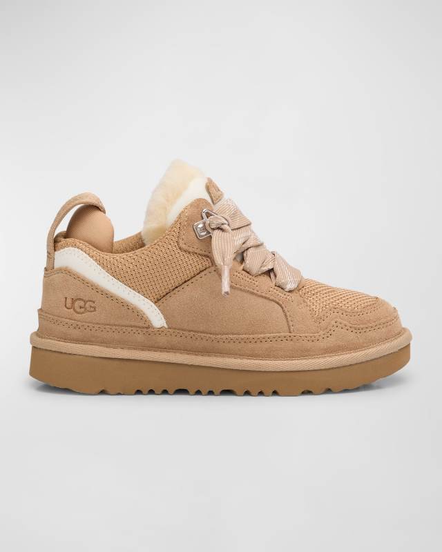 Kid's Lowmel Suede Lace-Up Sneakers