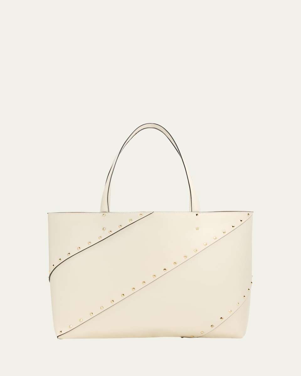 Wispy Large Rockstud Leather Tote Bag