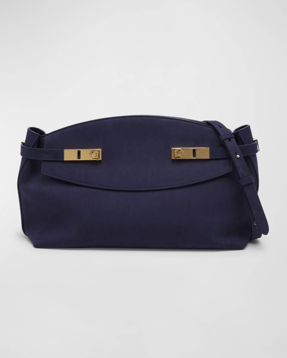 Hug Pouch Leather Crossbody Bag