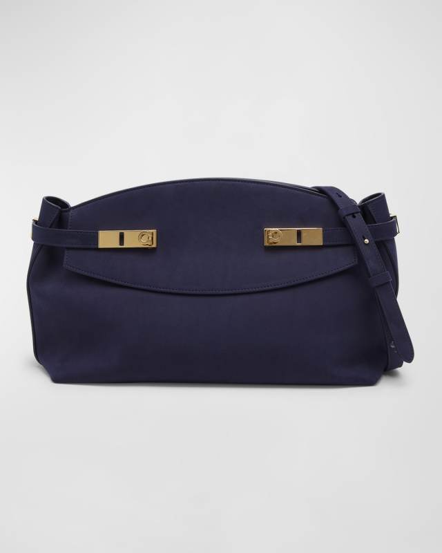 Hug Pouch Leather Crossbody Bag