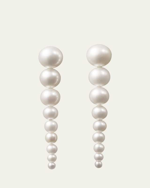 Sienna Graduated Pearl Drop Earrings