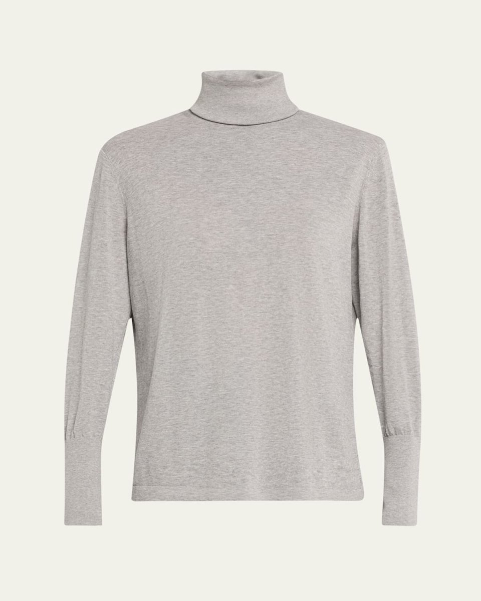 Jersey Roll-Neck Top