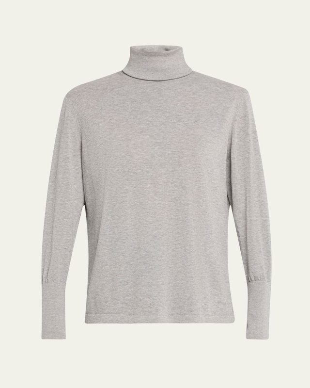 Jersey Roll-Neck Top