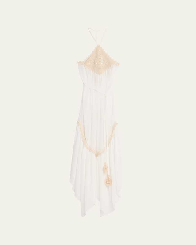 Patsy Crochet Sheer Midi Dress