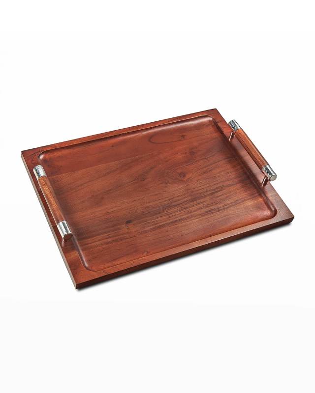 Sierra Wood Tray with Handles