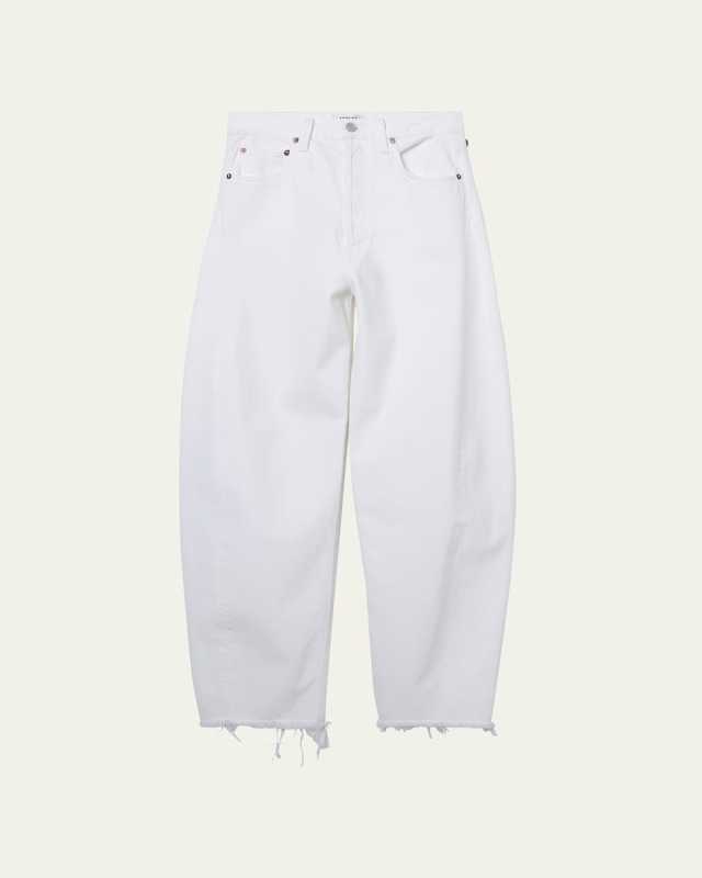 Luna Tapered Raw Hem Jeans