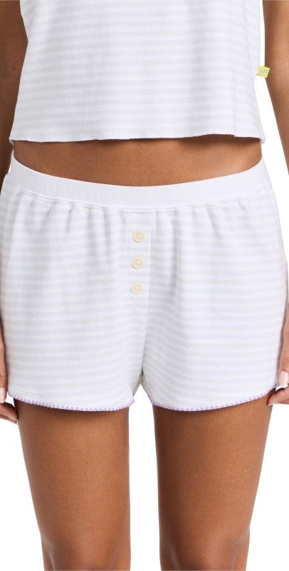 Cozyland by Morgan Lane Tate Shorts Sky Stripe