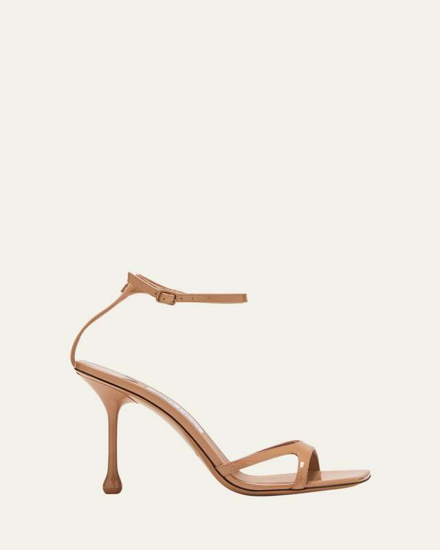 Ixia Patent Ankle-Strap Sandals