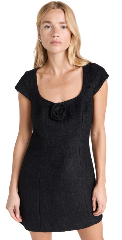 Reformation Zada Dress Black