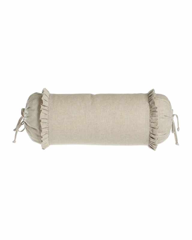 Essex Flax Neck Roll Pillow