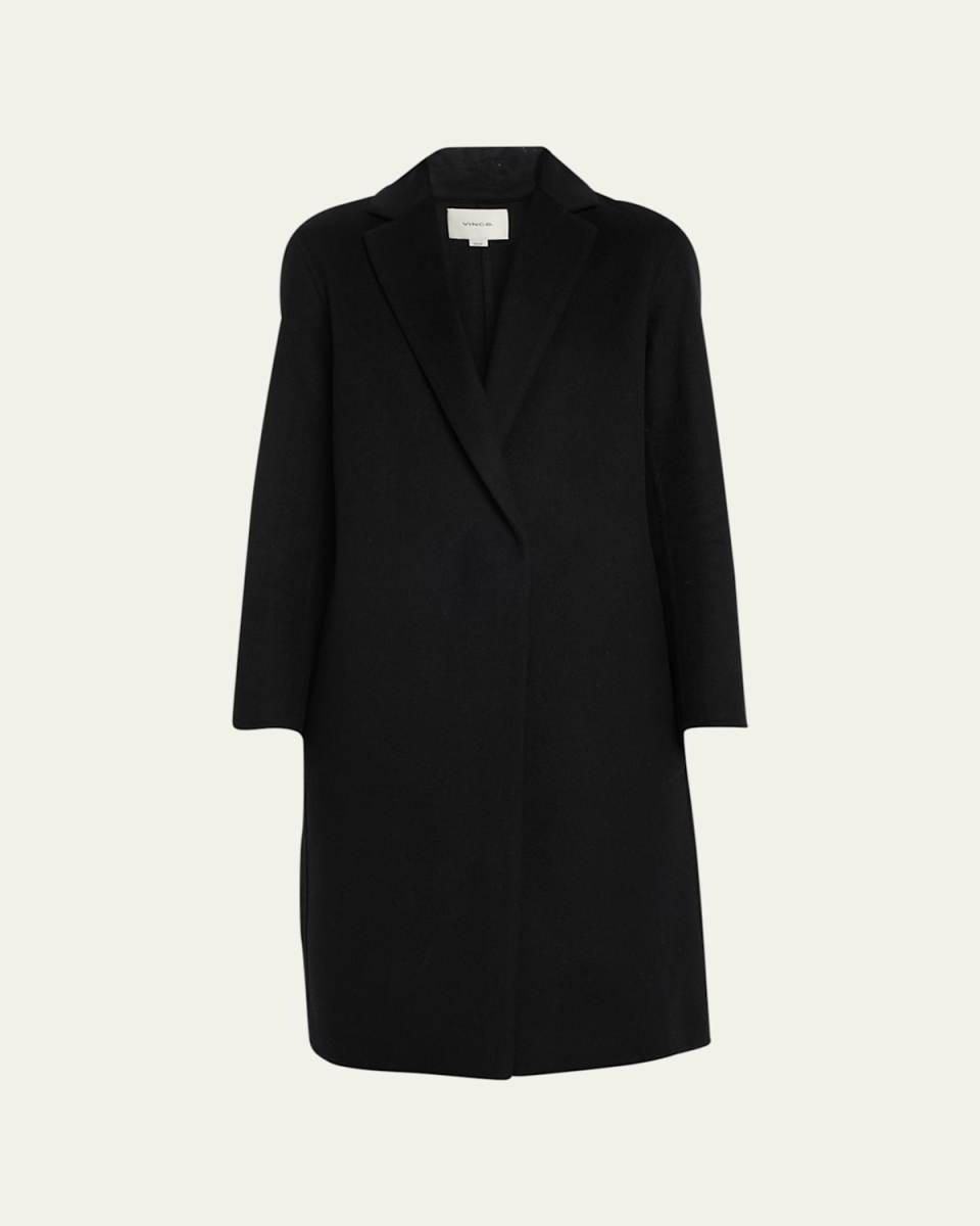 Classic Straight Wool-Blend Coat