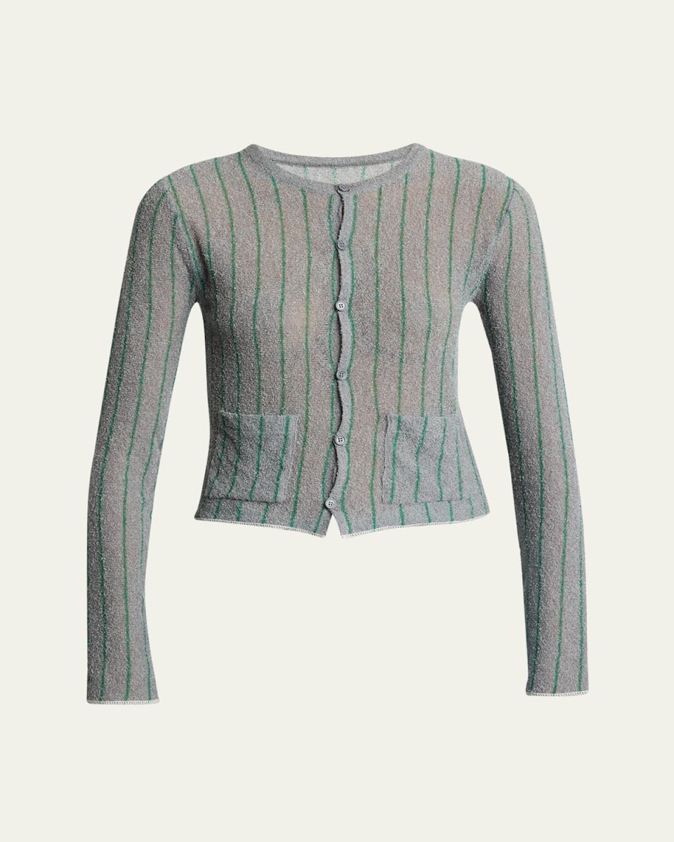 Pinstripe Cardigan