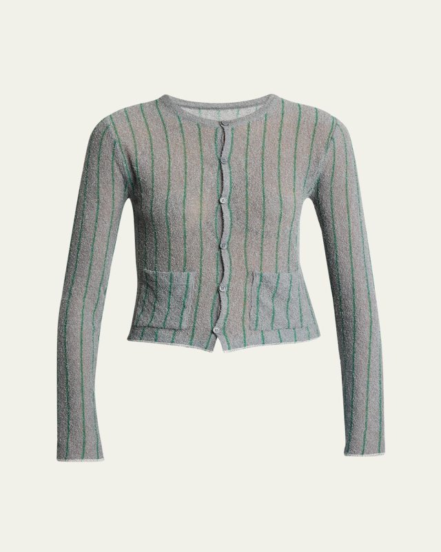 Pinstripe Cardigan
