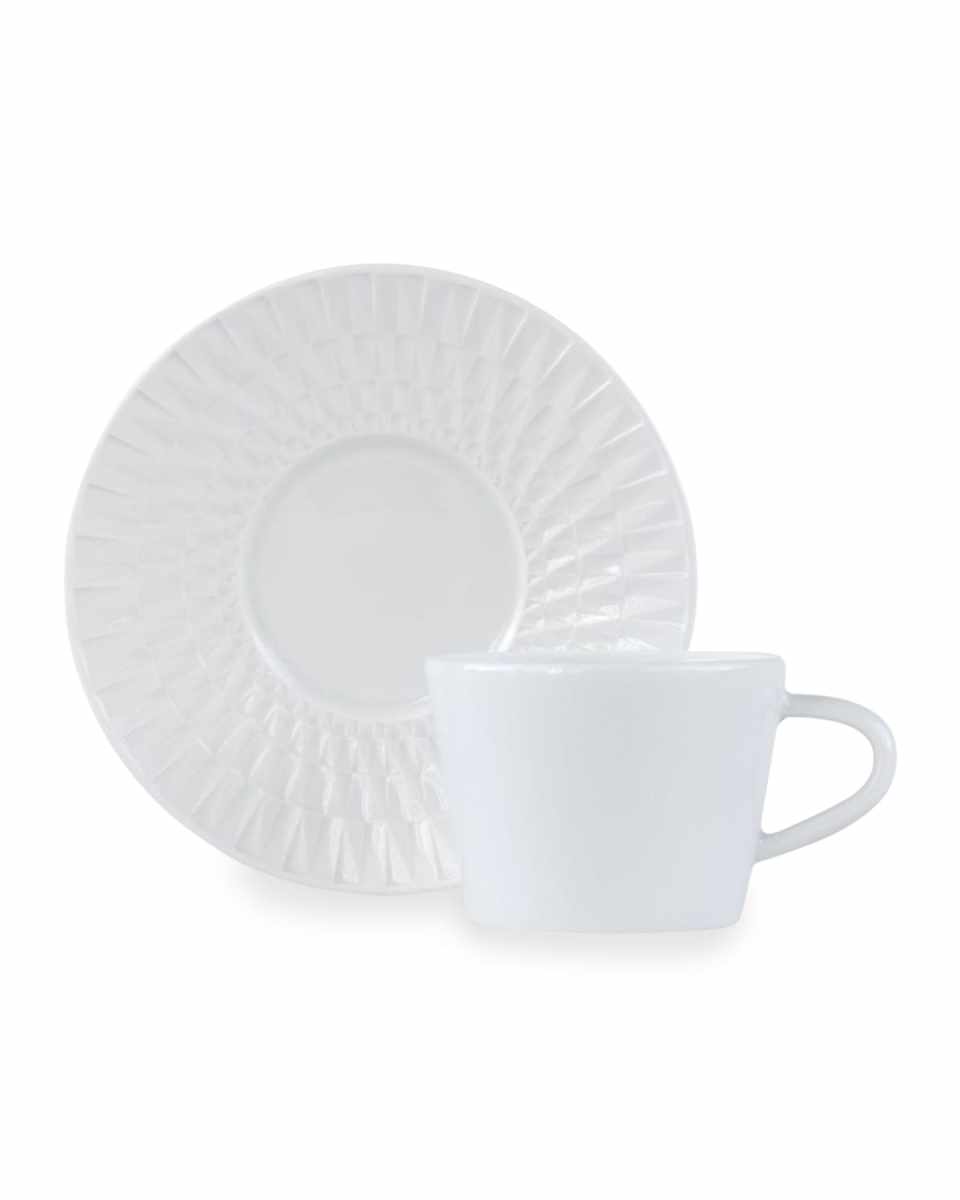 Twist White Saucer Plate
