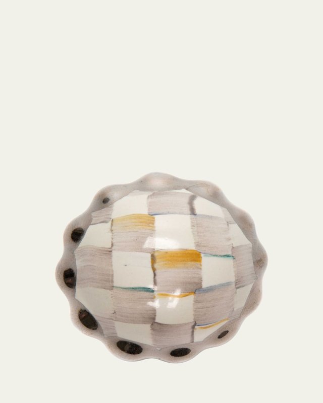 Sterling Check Petit Four Knob
