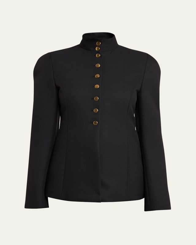 Aveline High Neck Wool Jacket