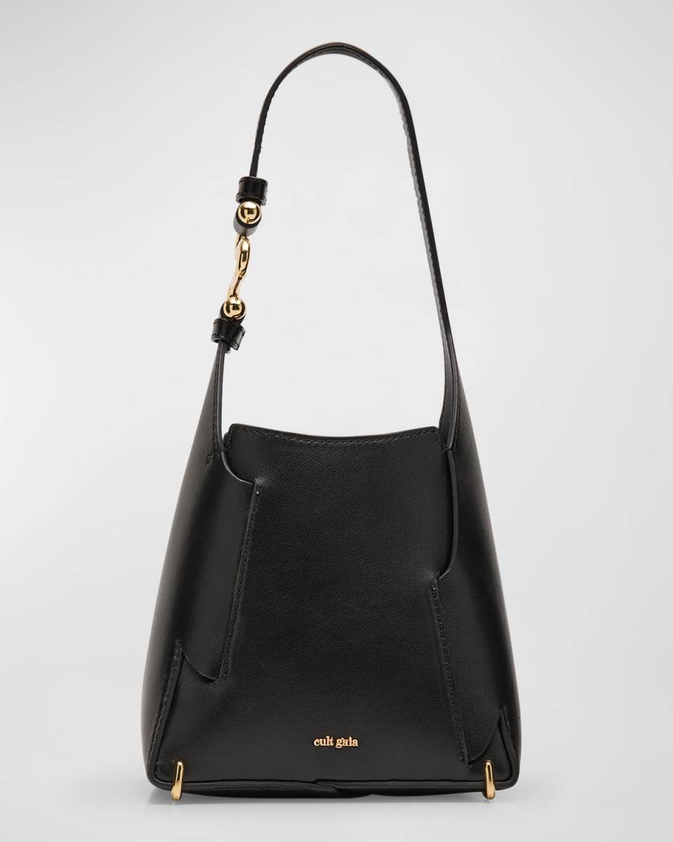 Simona Mini Leather Top-Handle Bag