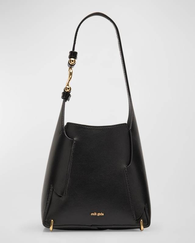 Simona Mini Leather Top-Handle Bag