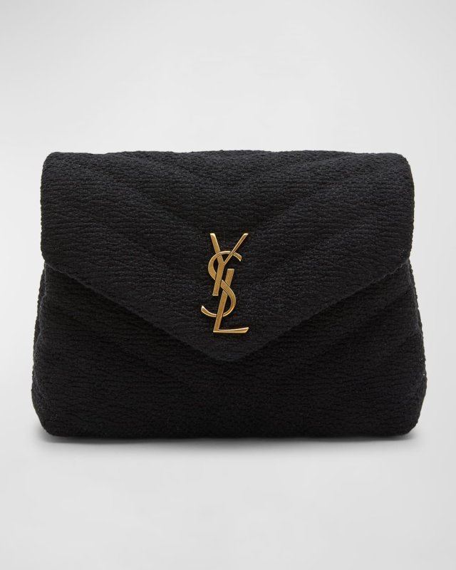 Loulou Toy YSL Crossbody Bag in Quilted Tweed