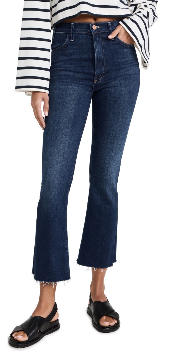 MOTHER The Hustler Ankle Fray Jeans Home Movies