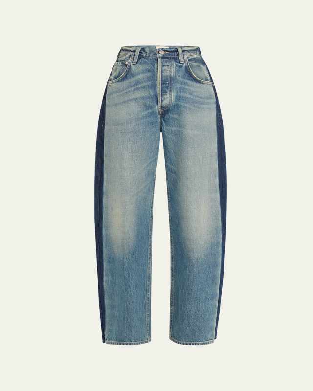 Ayla Baggy Jeans with Tuxedo Stripe