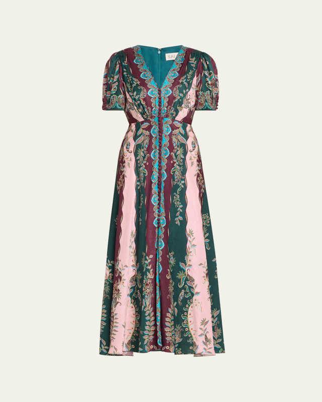 Lea Printed Long Dress