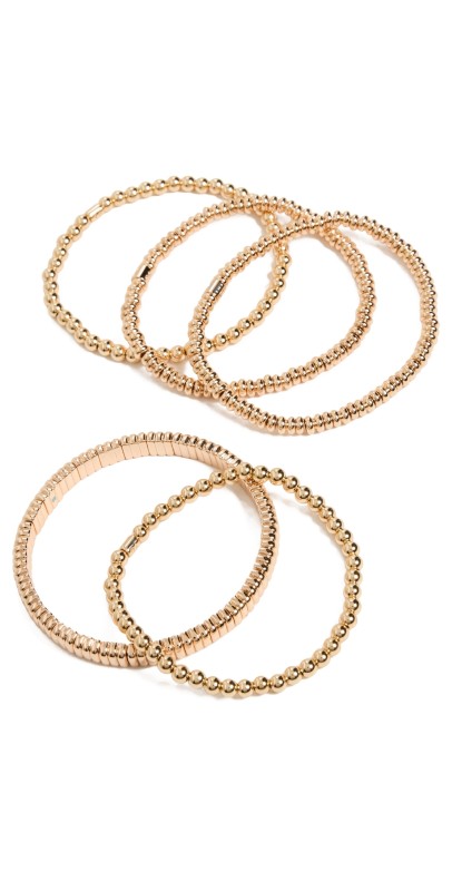 Roxanne Assoulin The Luxe Bunch Set of 5 Gold