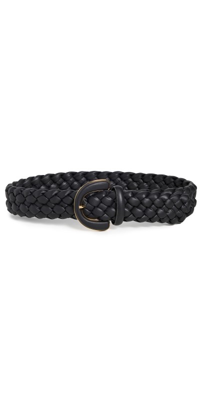 Anderson's Woven Leather Belt Black
