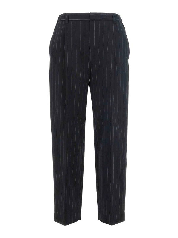 Brunello Cucinelli Pantalons Décontractés - Blanc